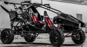 Even without a wing above, SkyRunner is one gnarly, exciting machine, an ATV on steroids.