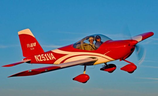 RV-12 Red In-flight - ByDanJohnson.com